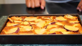 CLAFOUTIS A LA PECHE  LA RECETTE STAR DE LETE [upl. by Rufus109]