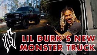 Lil Durk Interview  Midwest Auto Collision Delivers Lil Durks Monster Truck  All Star Weekend [upl. by Kcorb]