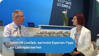 TIMOCOM LiveTalk wertvolle ExpertenTipps zur Ladungssicherheit [upl. by Yvel]