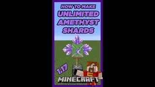 Unlimited Amethyst Shards  Minecraft 117 Tutorial shorts [upl. by Nallak221]