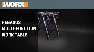 Pegasus Multifunction Work Table  WORX [upl. by Ecirtaed877]