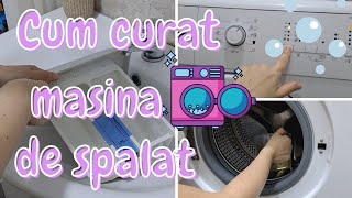 Cum curat masina de spalat 💦 Curatarea masinii de spalat cu otet si bicarbonat [upl. by Chow]