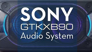 Sony GTK XB90 High Power Home Audio System [upl. by Ymmik26]