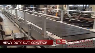 Heavy duty slat conveyor [upl. by Kabob]