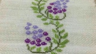 border cross stitch design  dosuti design for border [upl. by Kciredes782]