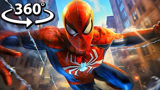 360° SPIDERMAN Virtual Reality Experience WEB SLINGING [upl. by Yesmar]