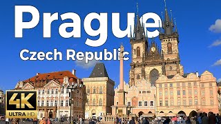 Prague 2023 Old Town Czech Republic Walking Tour 4k Ultra HD 60 fps  With Captions [upl. by Ainattirb]