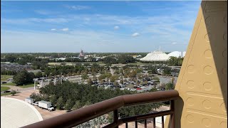 Disney’s Contemporary Resort Main Tower Theme Park View Room Tour [upl. by Adiesirb]