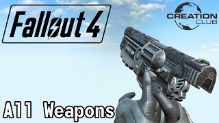 Fallout 4  All Creation Club Weapons [upl. by Ahsirat129]