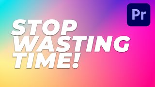 STOP WASTING TIME SYNCHING AUDIO PREMIERE PRO TUTORIAL [upl. by Arras]