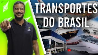 Sistemas de Transporte no Brasil  Geobrasil Prof Rodrigo Rodrigues [upl. by Aihseyt]