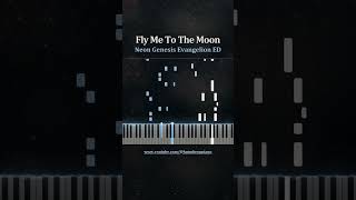 Fly Me To The Moon  Neon Genesis Evangelion ED  Piano Tutorial jazzpiano piano evangelion [upl. by Jegger]