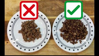 How to cook ground beef for maximum flavor  I bet you didnt know this [upl. by Nnaear217]