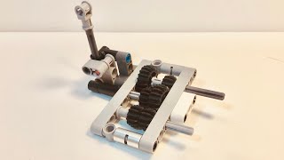 Simple LEGO 2 Speed Gearbox With Shifter Tutorial [upl. by Prince657]