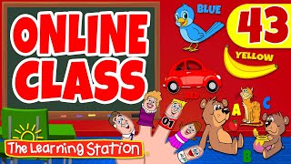 Online Kids Class 43 ♫ Finger Family Phonics Colors Opposites ♫ Songs by The Learning Station [upl. by Fulton]