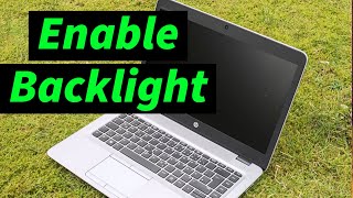 How to TURN on Keyboard Light on Hp elitebook 840 G3 [upl. by Mapes748]