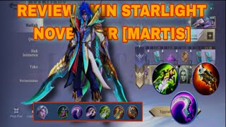 REVIEW SKIN DARKWATER TEROR STARLIGHT NOVEMBER MARTIS  MOBILE LEGENDS [upl. by Enoed]