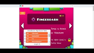 Geometry Dash FingerDash scratch version [upl. by Benenson]