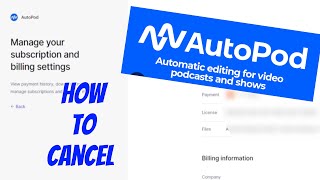 HOW TO CANCEL A AUTOPOD MEMBERSHIP [upl. by Mcnair]