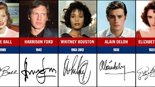 Coolest Signatures From Legendary Celebrities [upl. by Anairad]