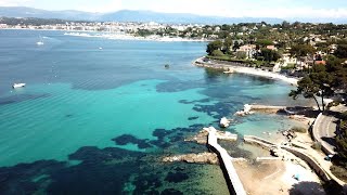 Côte DAzur Beach Drone  Cap dAntibes best beaches The Most Beautiful Beaches in South of France [upl. by Elora112]