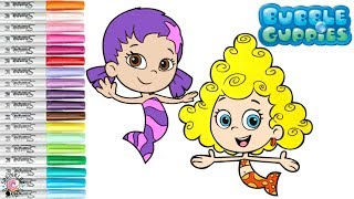 Bubble Guppies Coloring Book Page Deema and Oona Nick Jr Coloring [upl. by Euphemiah221]