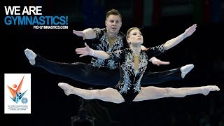 2018 Acrobatic Worlds Antwerp BEL  Highlights MIXED PAIR FINAL  We Are Gymnastics [upl. by Konstanze478]