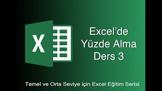 EXCEL DERS 3  YÜZDELİ İŞLEM YAPMA [upl. by Annayk307]