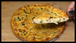 Quiche de Calabacín Bacon y Queso [upl. by Mcadams108]