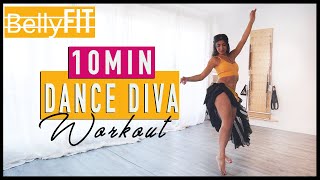 FullBody Diva Workout  10Minute Belly Dance Workout for Total Transformation [upl. by Alak]