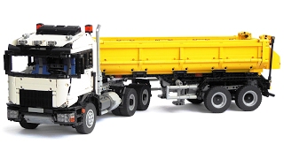 LEGO Technic 6x6 Truck with Tipper Semi Trailer [upl. by Duffy]