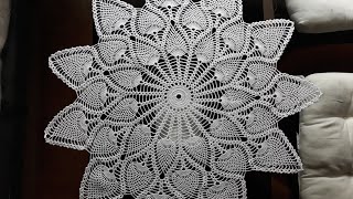 Crochet Pineapple table topper  pineapple doily  part 13 [upl. by Gaylene]