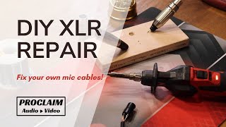 Proclaim AV Shop XLR Mic Cable Repair [upl. by Redienhcs695]