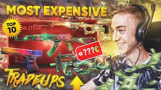 Top 10 MOST EXPENSIVE Tradeup Contracts CSGO [upl. by Perren]