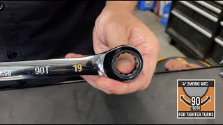 GEARWRENCH 90T Ratcheting Wrenches Product Detail [upl. by Demb30]