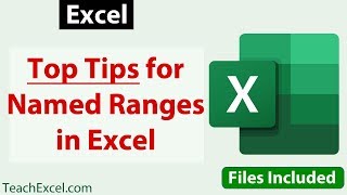 Top Tips for Using Named Ranges in Excel [upl. by Evans]