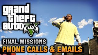 GTA 5  Phone Calls amp Emails after Final Missions [upl. by Bailie]