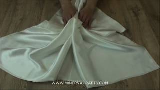 Sirene Silk Charmeuse Free Flowing Satin Bridal Fabric [upl. by Isyed]