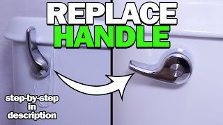 🚽 Step by Step Toilet Handle Replacement  Easy Guide on How to Replace Toilet Handle amp Flush Lever [upl. by Neelak254]