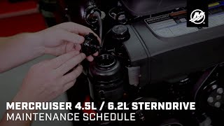 MerCruiser 45L  62L Sterndrive  Maintenance Schedule [upl. by Arries524]