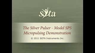 SOTA Silver Pulser  Model SP5  Micropulsing Demonstration [upl. by Banquer299]