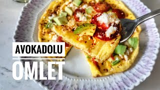 2 dk’da Avokadolu Omlet 🥑 Diyet Kahvaltı [upl. by Ynnohj]