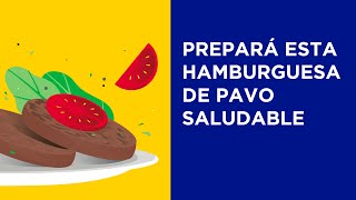 🇦🇷🇨🇷🇲🇽 Recetas saludables  Hamburguesa de pavo [upl. by Alina]