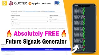 Free Signals generator for Binary options  Future signals generator  Advanced signals generator [upl. by Eiro]