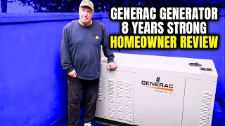 Generac Generator 8 YEARS STRONG Homeowner Review [upl. by Mota]