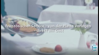 Französischer Service–von der Platte vorlegen  Prüfungsvorbereitung im Gastronomie Service [upl. by Colton133]