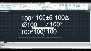 Adding Symbols to text2 in Autocad [upl. by Streeter]