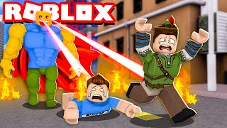 SOBREVIVA AO ATAQUE DO SUPER NOOB NO ROBLOX [upl. by Mensch]