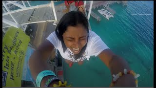 Bungee Jumping in Mexico with Gopro in hand gone wrong [upl. by Ilatan779]