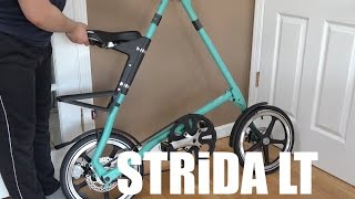 STRiDA LT Folding Bicycle Unboxing and Assembly [upl. by Marras518]